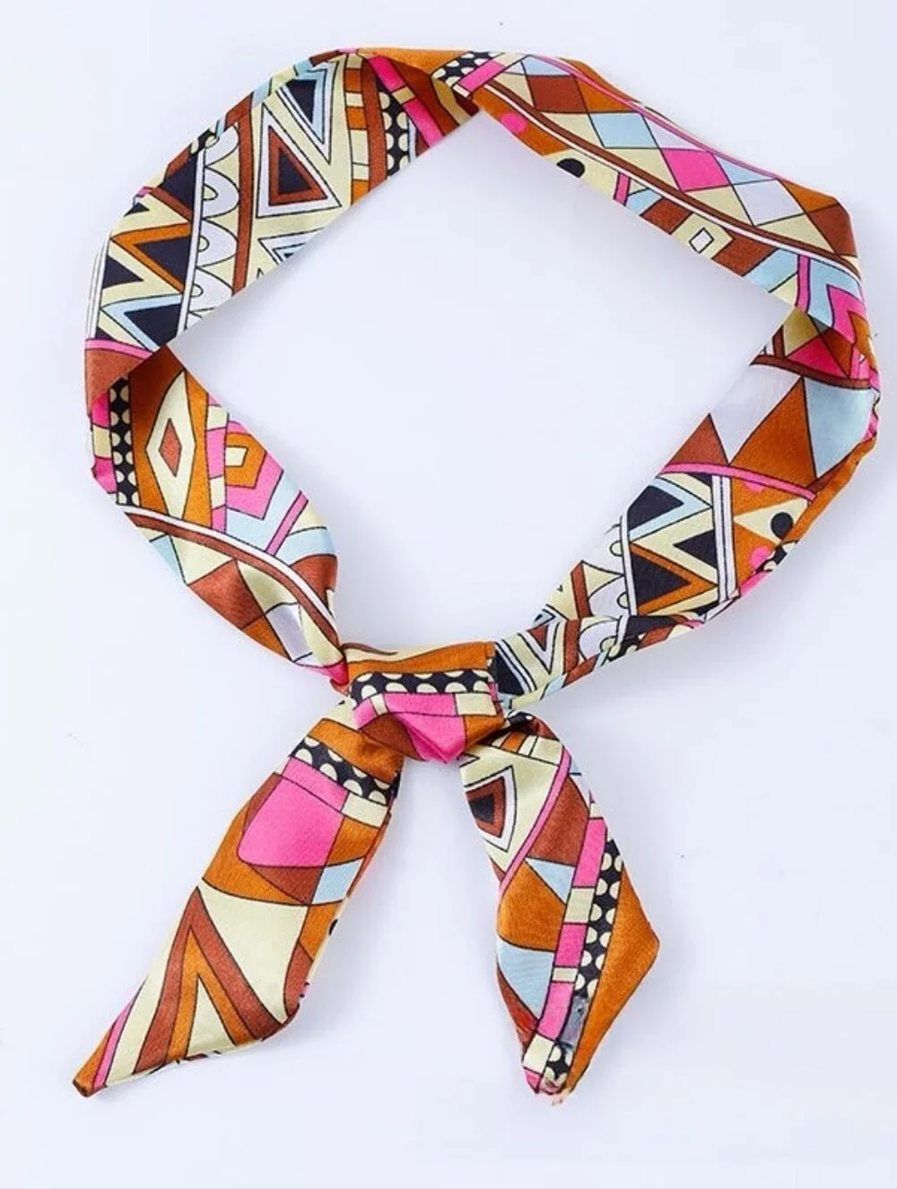 Elegant Printed Twilly Scarf